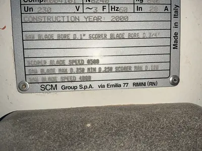 Used 2000 SCMI SI350 N Automatic Panel Saws Ohio US | HGR 24 #1519982