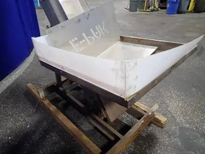 Feeding Concepts Inc.  112" X 8" Incline Conveyor Belt