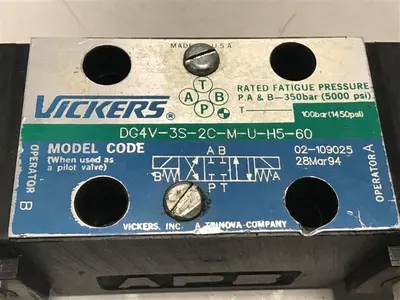 USED VICKERS DG4V-3S-33C-M-U-H5-60