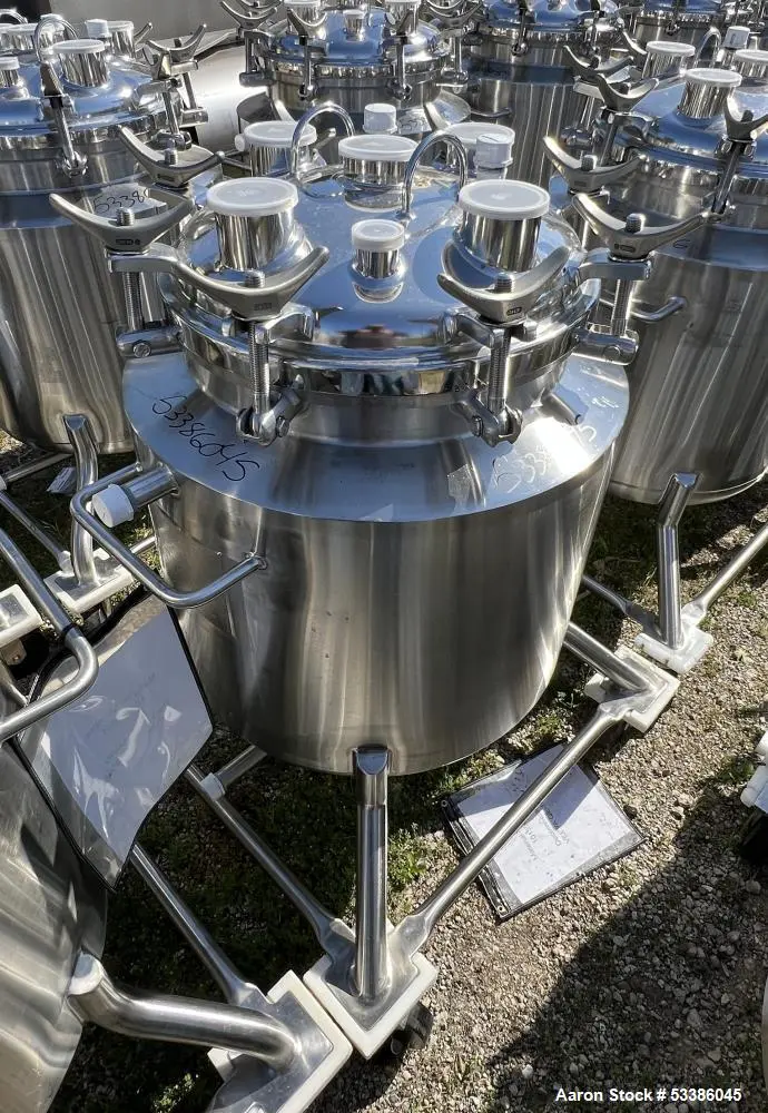Used 103 Liter / 27.2 Gallon Precision Stainless Jacketed Tank