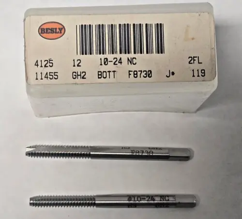Lot of 2 Besly Tap 10 - 24 NC GH2 Bott 2 FL Brand New USA Made