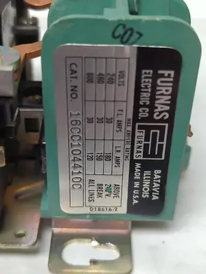 Used FURNAS 16CC104410C Industrial Controls Ohio US | Surplus Asset Holdings #1309792