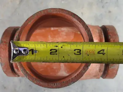 Grooved Tee 3-2, C-E=3.38 in