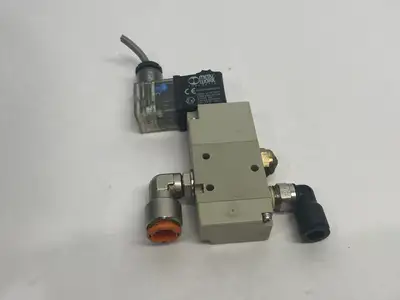 Used Metal Work Pneumatic Pneumatic Solenoid Valve 3/2 NC Mech. Spring Reset 1/4BSP Solenoid Valves Michigan US | Maverick Industrial Sales #1393387