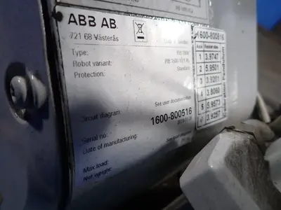 USED 2019 ABB IRB1600 / IRC5 SINGLE