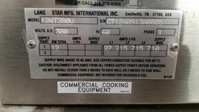 152-0354 Lang 124T 24'' Countertop Griddle