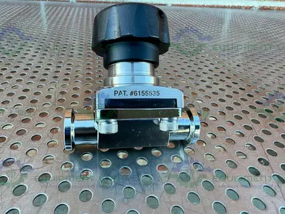 USED ACQUA SEAL 6155535 DIAPHRAGM VALVE W/ 3/4" SANITARY FITTING