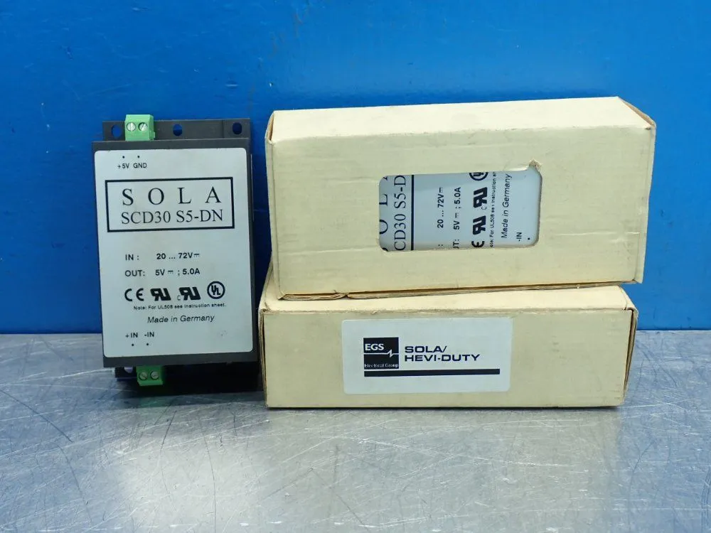 New | in-Stock SOLA SCD30S5DN DC Power Supplies Ohio US | HGR 24 #872936