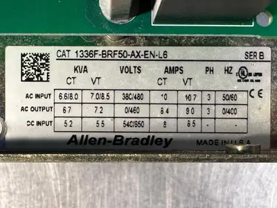 USED Allen-Bradley 1336F-BRF50-AX-EN-L6