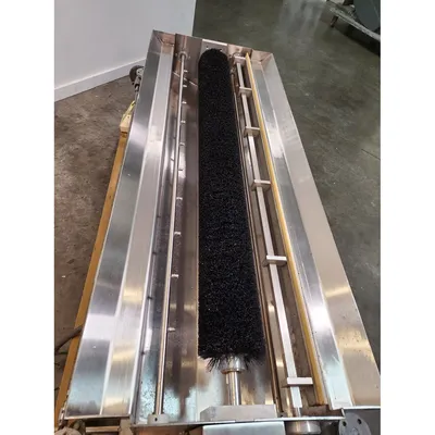 Used 1/2HP Motorized Sanitary Conveyor Belt Washing System - 54"W