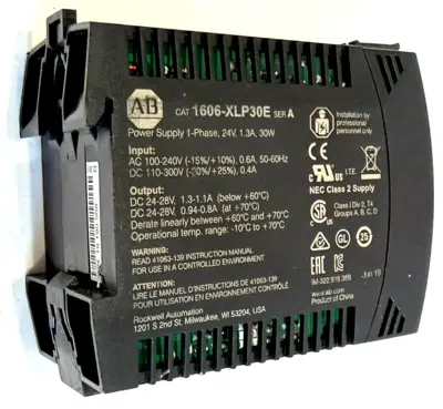NEW ALLEN BRADLEY 1606-XLP30E POWER SUPPLY SER.A 1606XLP30E