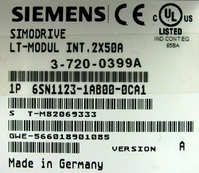REMANUFACTURED SIEMENS 6SN1123-1AB00-0CA1 SIMODRIVE 6SN11231AB000CA1