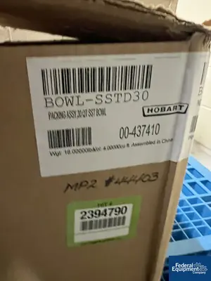 USED Hobart Hobart 30 Quart Stainless Steel bowl