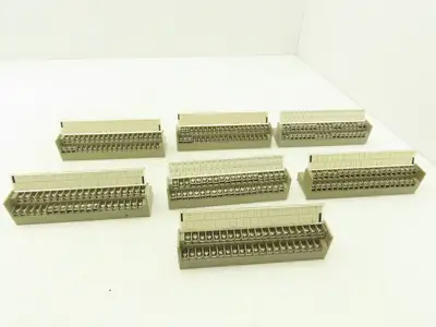 Toyogiken PCN7-4F40 Interface Terminal Block 40-Pin 24V 0.5A DIN Rail Lot of 7