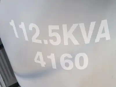 112.5 kVA Three Phase Distribution Transformer Pri 4160V, Sec 600Y/347V