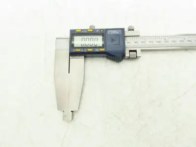 Fowler 54-100-312-0 Xtra-Range Digital Caliper 12" 300mm Nib Jaws *Cracked Glass