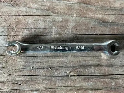 Pittsburgh 5pc Double-End Flare Nut Wrench Set Standard 1/4"-13/16"