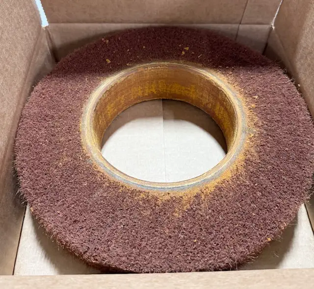 CGW 10" x 2" x 5" Medium Flap Brush Deburring Wheel Aluminum Oxide USA Made