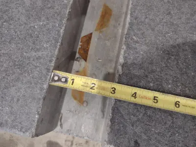 60" x 120" x 16" GRAY GRANITE SURFACE LAYOUT PLATE INSPECTION TABLE: STOCK 21087