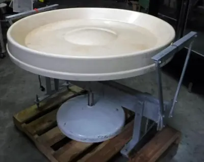 USED MOTORIZED LAZY SUSAN ROTATING WORKSTATION