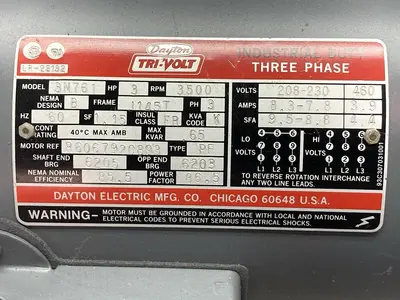 USED DAYTON 3N559B