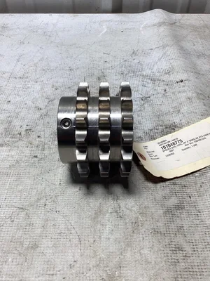 Stainless Steel 4 1/4” Triple Sprocket Wheel With 2″ Bore