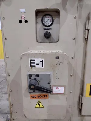 15" X .125" AIDA MODEL #LFS-40R STRAIGHTENER & SERVO COIL STRIP FEEDER: STOCK #20565