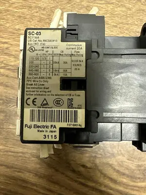 Used FUJI ELECTRIC SC-03 Miscellaneous Equipment (Electrical & Power) | Surplus Asset Holdings #1194762