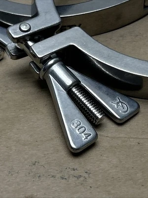 (2) Tri Clamps 5” NNB Fast Shipping + Warranty