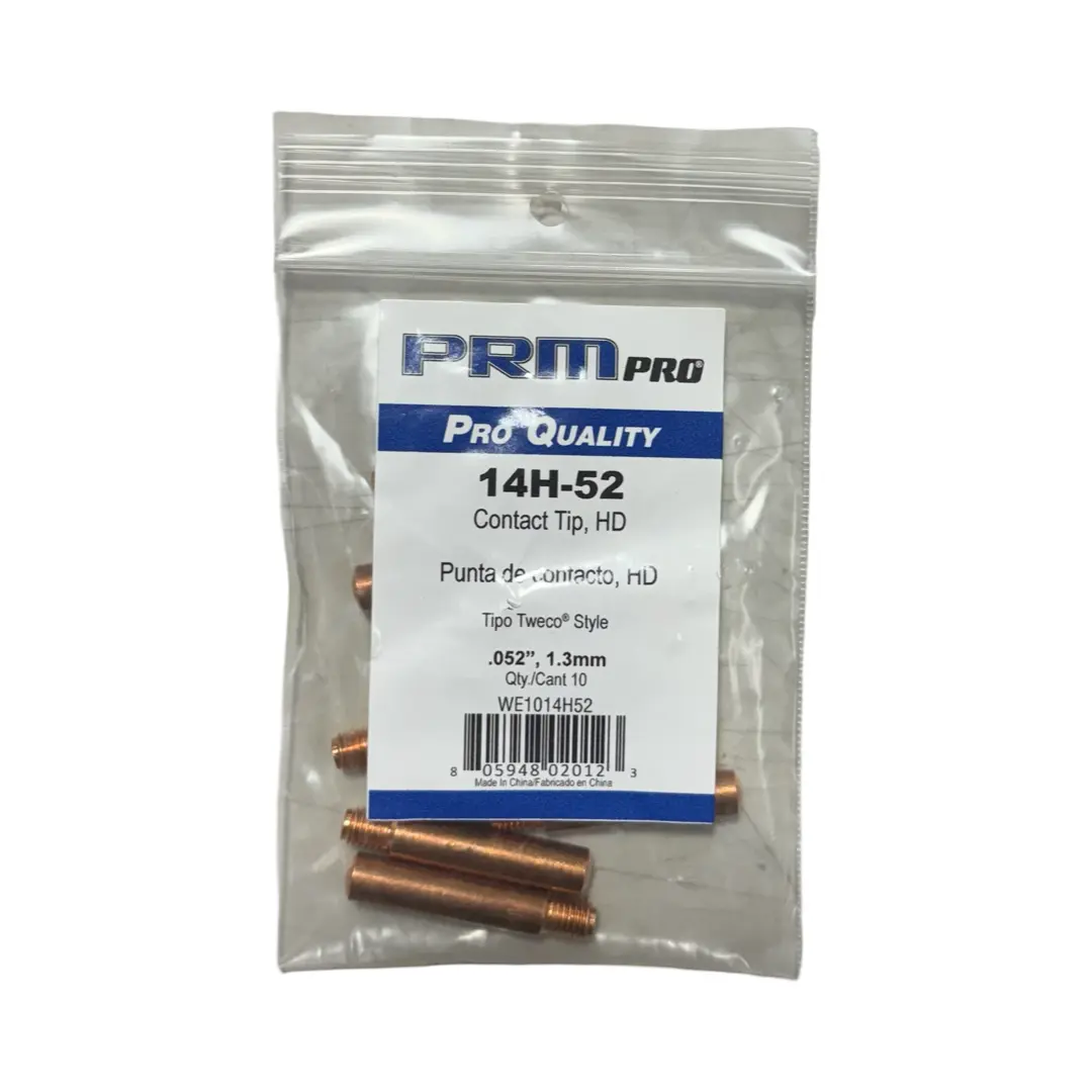 PRM Pro Heavy Duty Contact Tip .052" Tipo Tweco Style 10 Pack