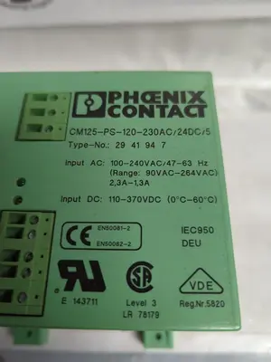 USED PHOENIX CONTACT CM 125-PS-120-230AC/24DC/5