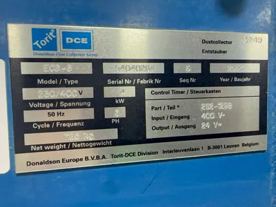 Used 2003 DONALDSON TORIT ECB3 Dust Collectors Ohio US | HGR 24 #1261086