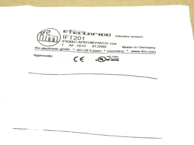 NEW EFECTOR IFB3007-APKG/M/V4A/US-104-IFT201 SENSOR IFB3007APKGMV4AUS104IFT201