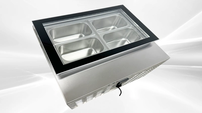 171-0353 4 Pan Countertop Self Contained Gelato Ice Cream Freezer