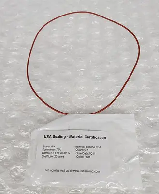 SILICON O RINGS 70A SIZE 174