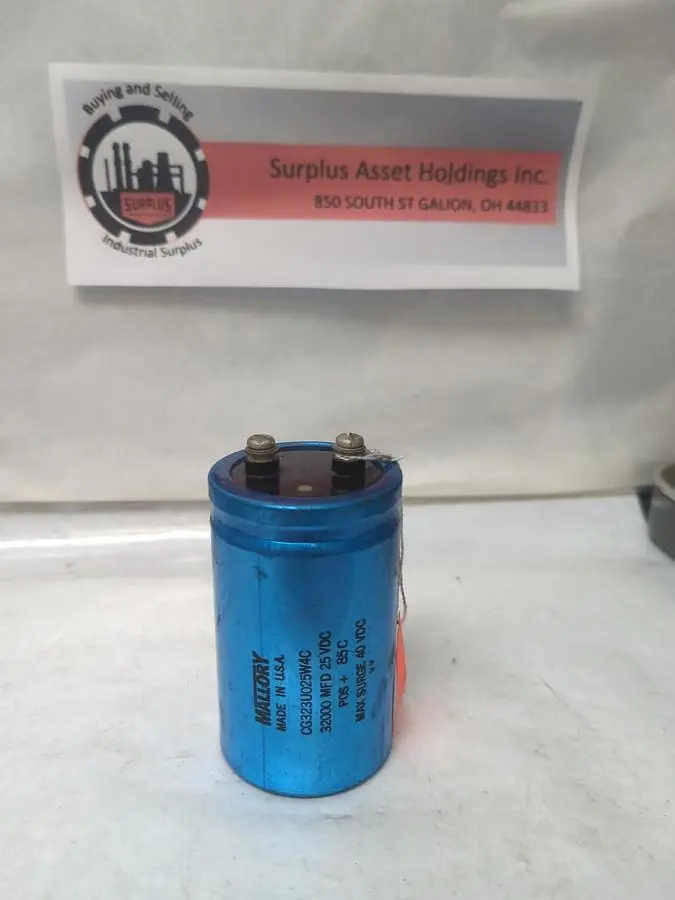 Used MALLORY CG323U025W4C Miscellaneous Equipment (Electrical & Power) Ohio US | Surplus Asset Holdings #1209215