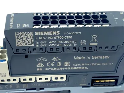 USED SIEMENS POTDIS-TB-BR-W TYPE BR MODULE 6ES7193-6UP00-0DP2 BASE