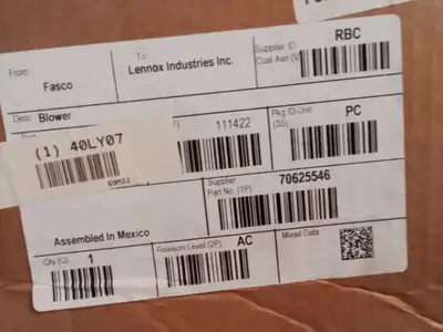 Used LENNOX Fasco 40LY07 Fan & Blower Parts US | Infinity wholesale & Supply LLC #1305762