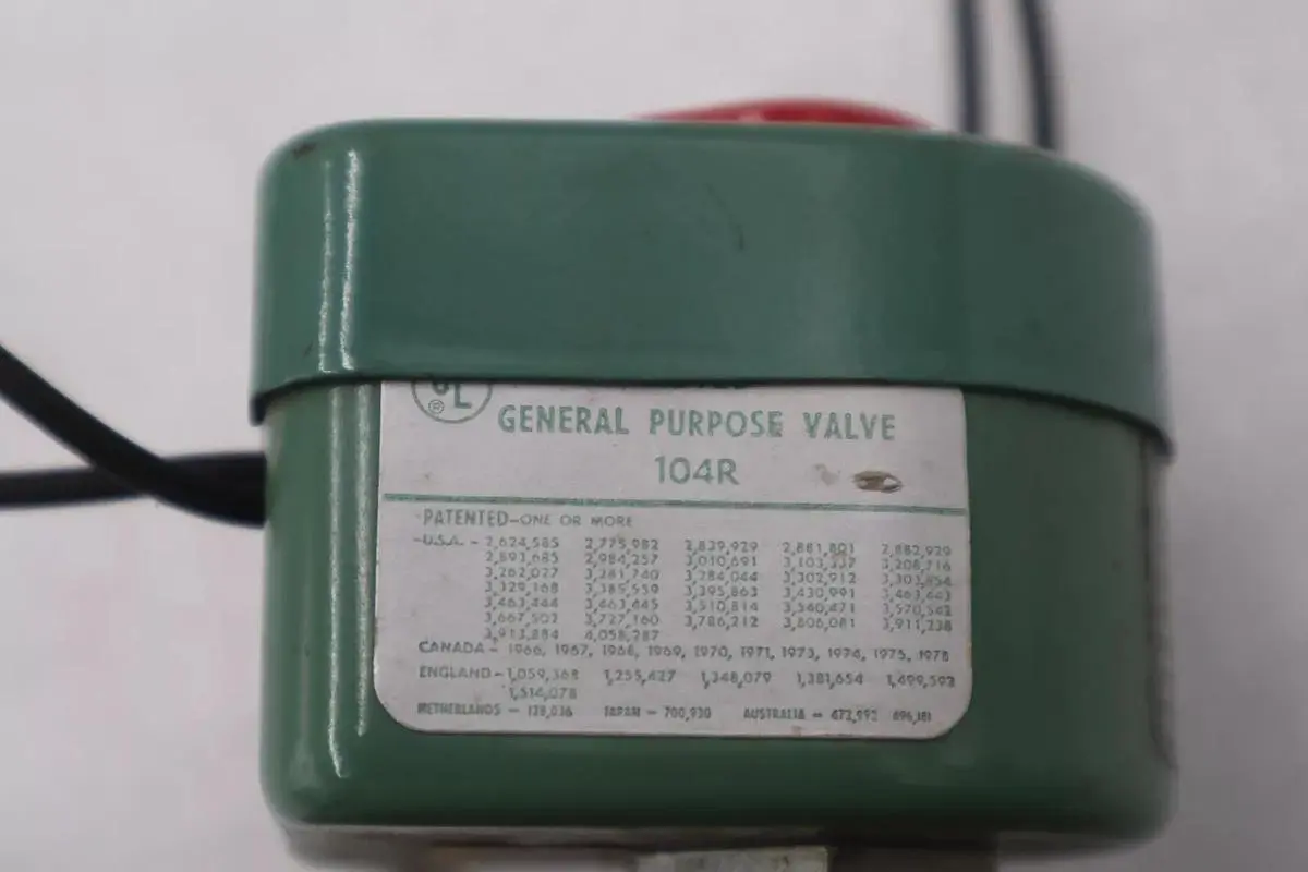 ASCO RED HAT 104R GENERAL PURPOSE SS SOLENOID VALVE  120VDC STOCK K-3636