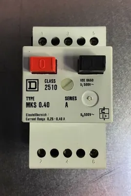 Square D Class 2510 Type MKS 0,40 Ser A Manual Starter 0.25-0.40A 4C