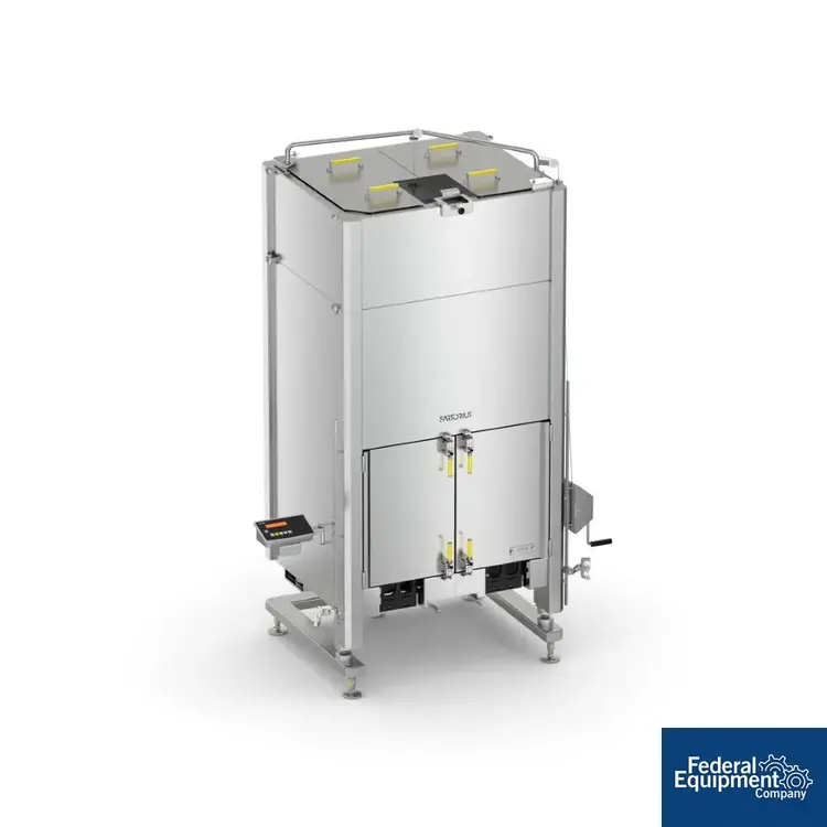 New | in-Stock Sartorius 2,000 Liter Sartorius Palletank for Mixing Jacketed PED with Weighing, S/S Fermenters / Bioreactors GB | Federal Equipment Company #127229