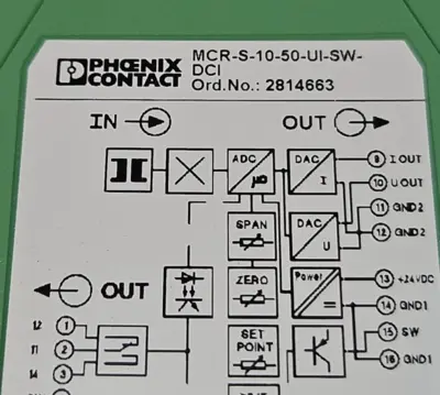 Phoenix Contact MCR-S-10-50-UI-SW-DCI Current Transmitter Loc3C27