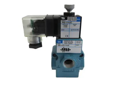 NEW MAC VALVES INC 55B-12-PI-114JC SOLENOID VALVE 55B12PI114JC