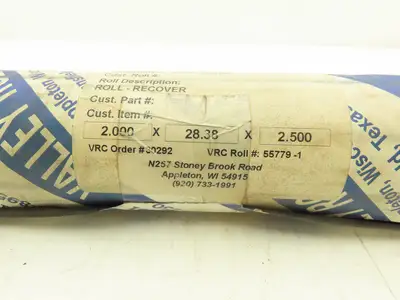 Valley Roller 2.00x28.38x2.50 Rubber Covered Print Press Roller 28.5"