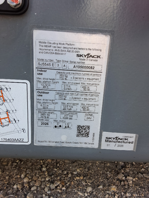 NEW 2026 Skyjack SJ5545E