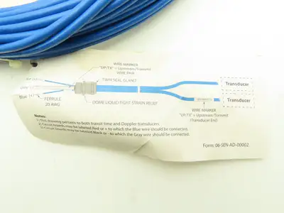 HTTSJP-050-N000 Ultrasonic Transducer Flow Meter 125 GPM 50' Cable