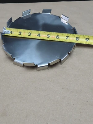 Stainless Steel Saw Tooth Type Mixing Dispersion Blade 8" Diameter