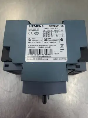 USED Siemens Sirius 3RV2011-1JA10 Motor Circuit Breaker w/3RV2901-1A Relay