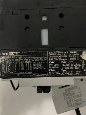 USED SIEMENS 3TF3400-0B