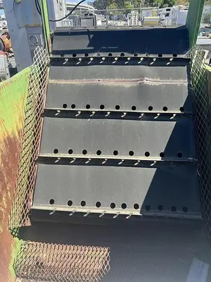 Hopper, 50 CF, C/st, Inclined Belt Discharge, Prewash Tank, #C736561